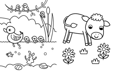 My Busy Baby Animals Coloring Book US - Paperback / softback