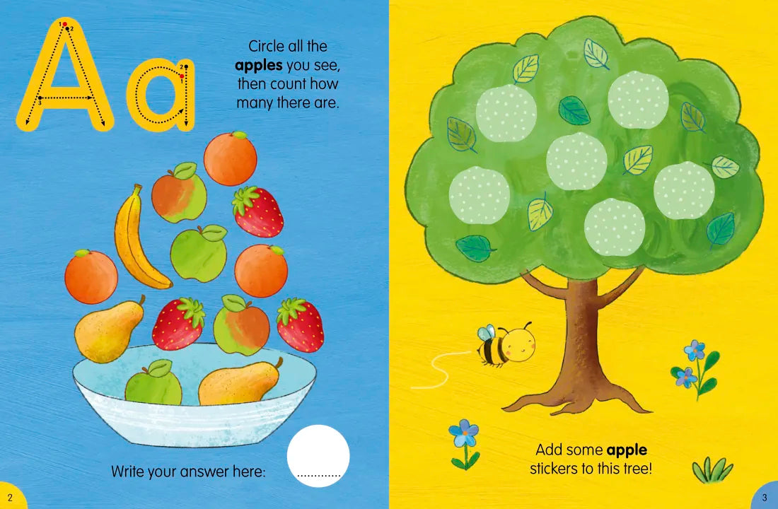 A is for Apple Sticker Activity Book US - Paperback / softback