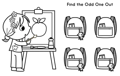 My Busy School Coloring Book interior 1 (ISBN 9781664341241)