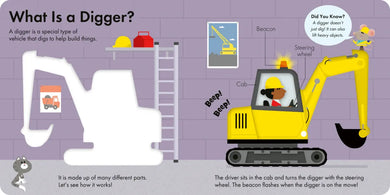 How It Works: Digger US - Board book
