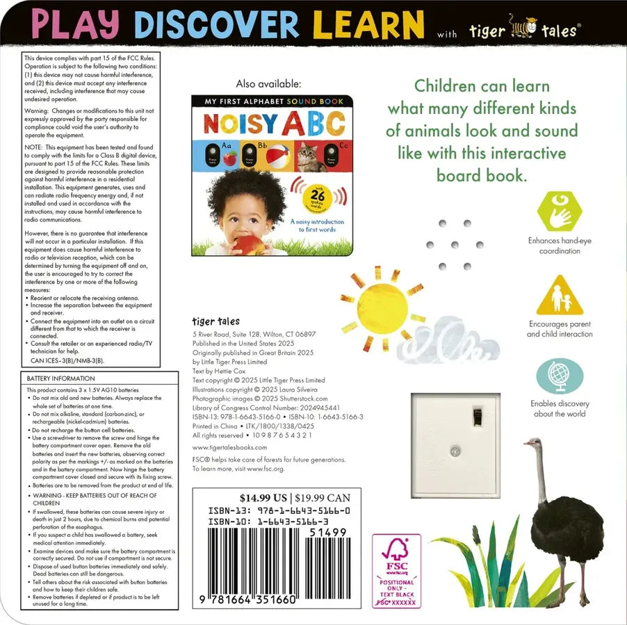 Noisy Animal World US - Board book