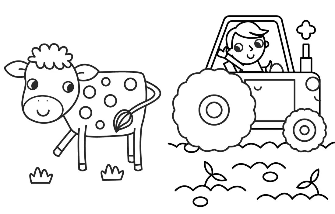 My Busy Farm Coloring Book US - Paperback / softback