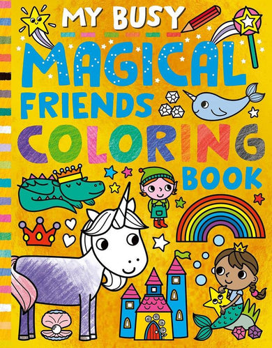 My Busy Magical Friends Coloring Book-Children’s interactive and activity books and kits-買書書 BuyBookBook