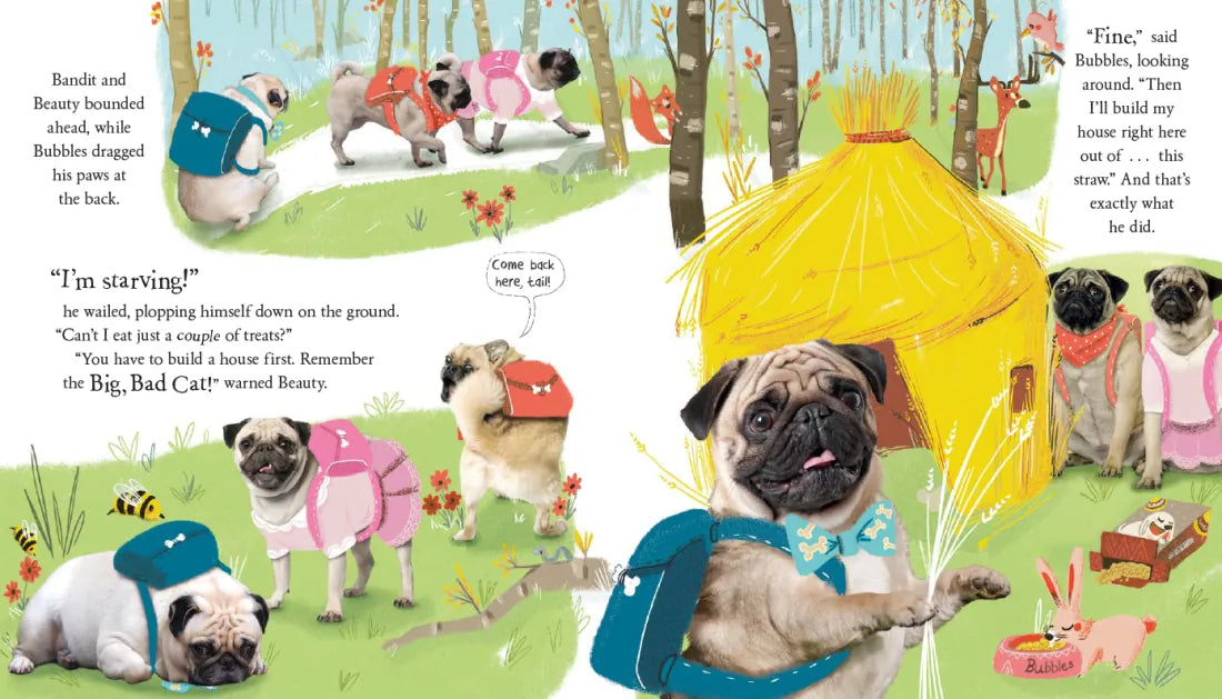 The Three Little Pugs and the Big Bad Cat US - Paperback / softback