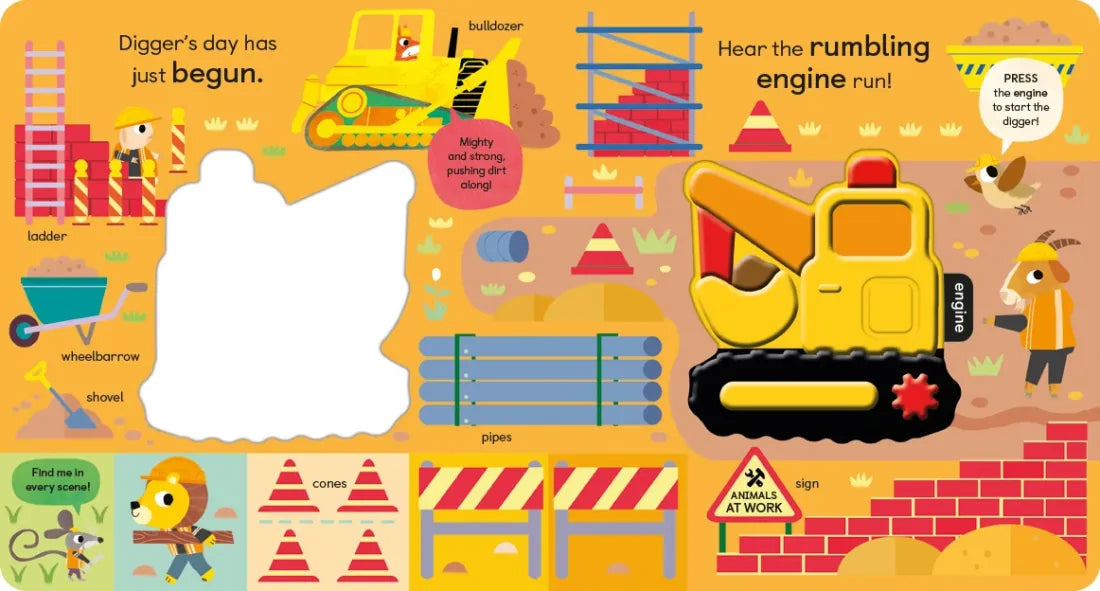 Noisy Digger US - Board book