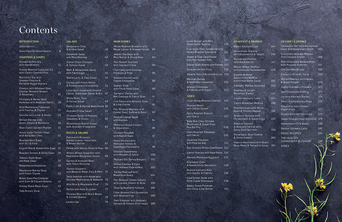 Everyday Healthy Cookbook inside page 1