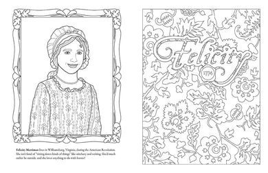 American Girl Coloring Journal inside page 1