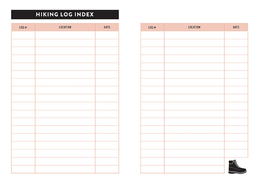 Hiker's Journal inside page 2