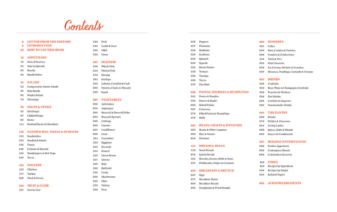 Saveur: The New Classics Cookbook inside page 3