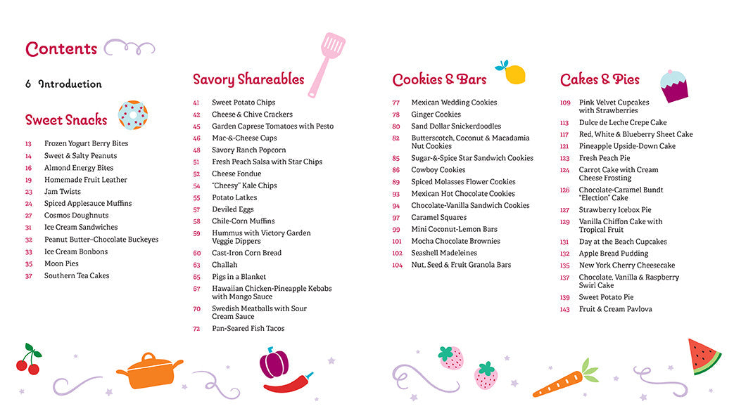 American Girl Sweet & Savory Treats Cookbook inside page 3