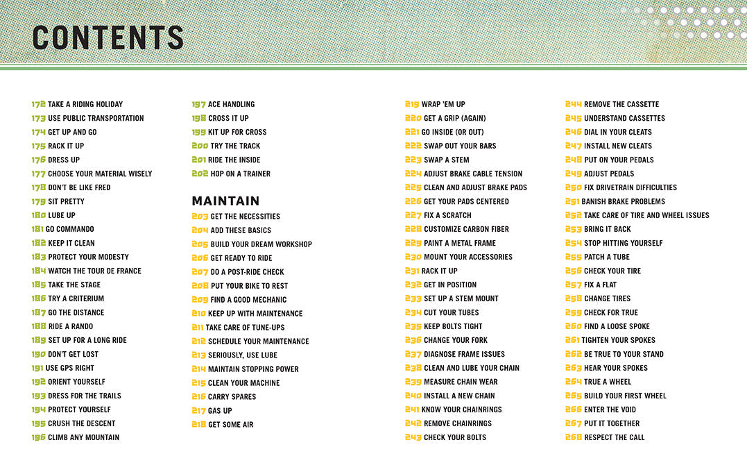 Total Bicycling Manual inside page 3