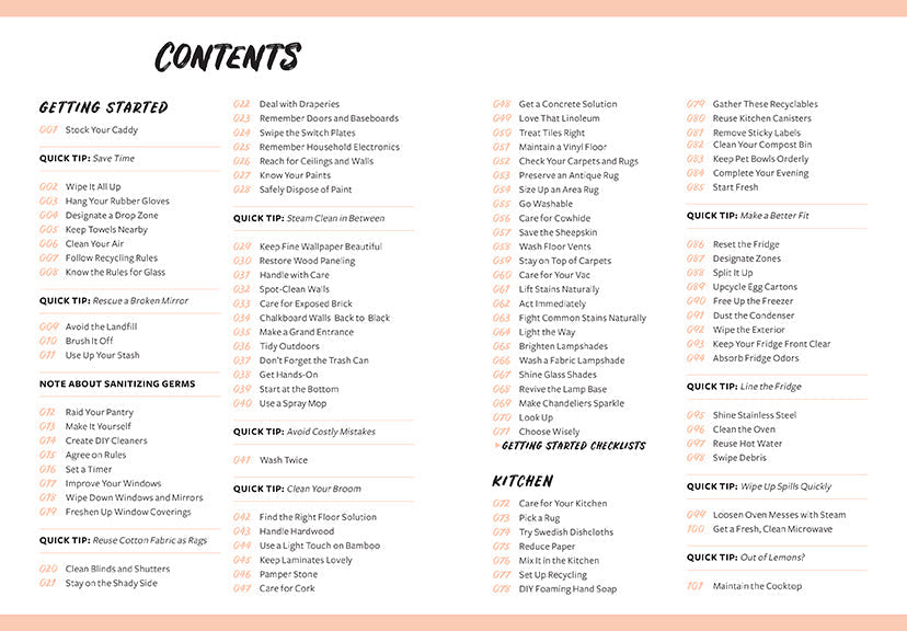 365 Quick & Easy Tips: Home Cleaning inside page 1