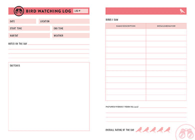 Bird Watcher's Journal inside page 2