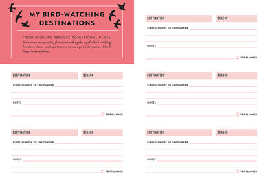 Bird Watcher's Journal inside page 4
