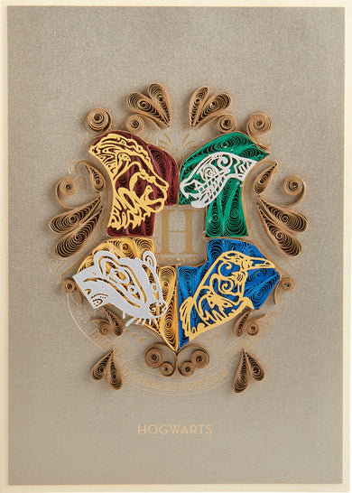 Harry Potter: Hogwarts Quilled Card
