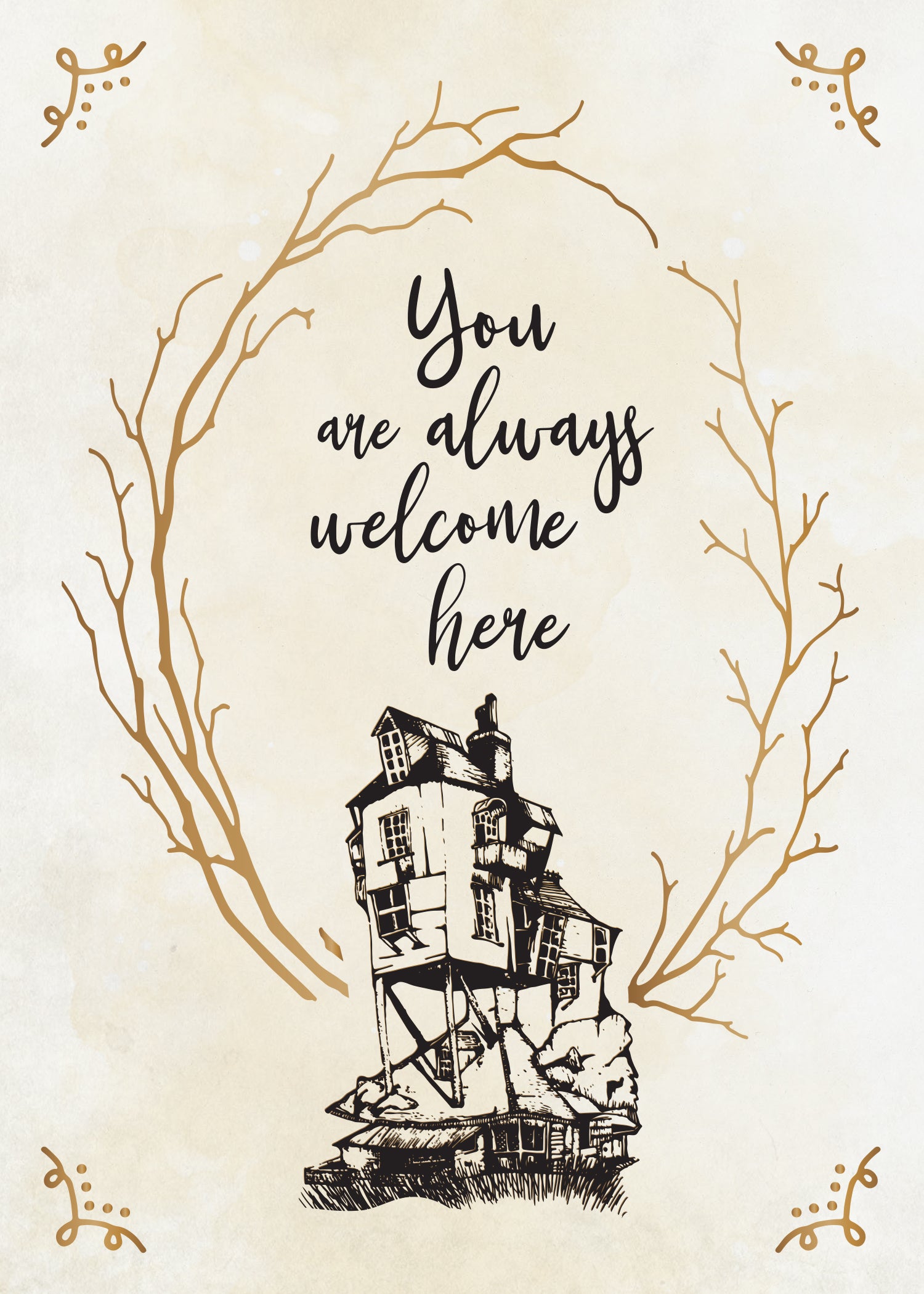 Harry Potter: The Burrow Signature Pop-Up Card