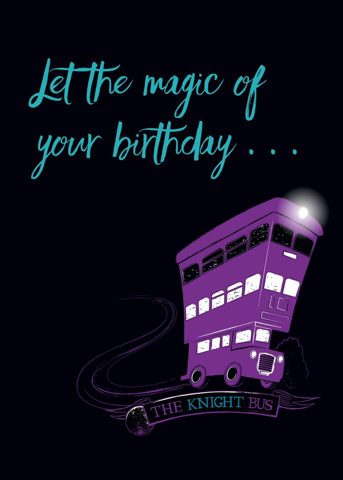 Harry Potter: Knight Bus Birthday Signature Pop-Up Card inside page 1