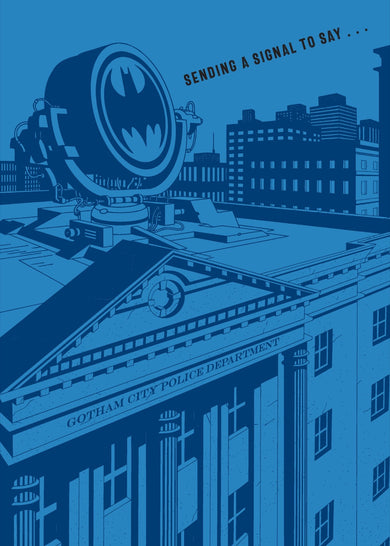 DC Comics: Batman Bat-Signal Birthday Pop Up Card inside page 1