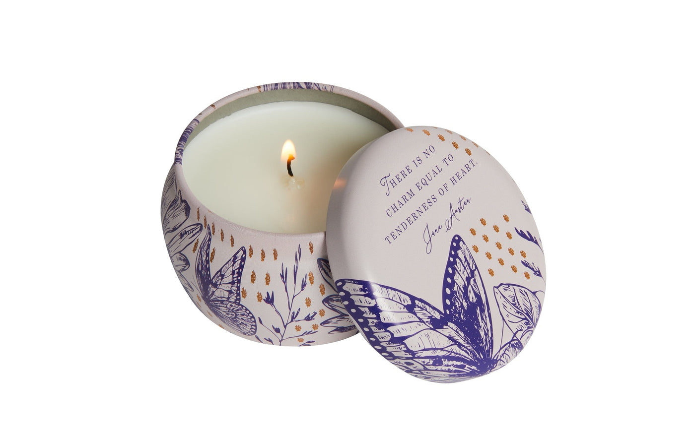 Jane Austen: Tenderness of Heart Scented Tin Candle (3oz) inside page 2