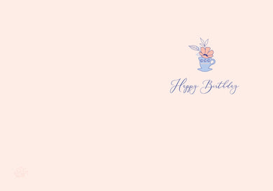 Jane Austen Tea Party Birthday Embellished Card inside page 1