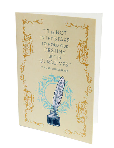 William Shakespeare Destiny Birthday Embellished Card inside page 2