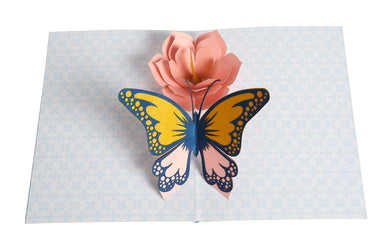 Butterfly Signature Pop-Up Card inside page 1