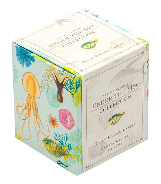 Art of Nature: Under the Sea Scented Glass Candle inside page 1