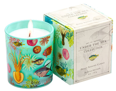 Art of Nature: Under the Sea Scented Glass Candle inside page 2