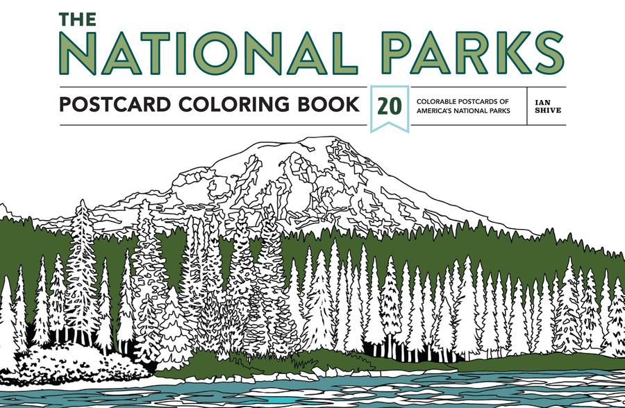 National Parks Postcard Coloring Book-Photography and photographs-買書書 BuyBookBook
