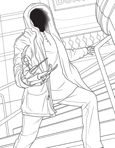 Official Supernatural Coloring Book inside page 1
