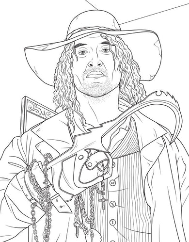 Official Supernatural Coloring Book inside page 4