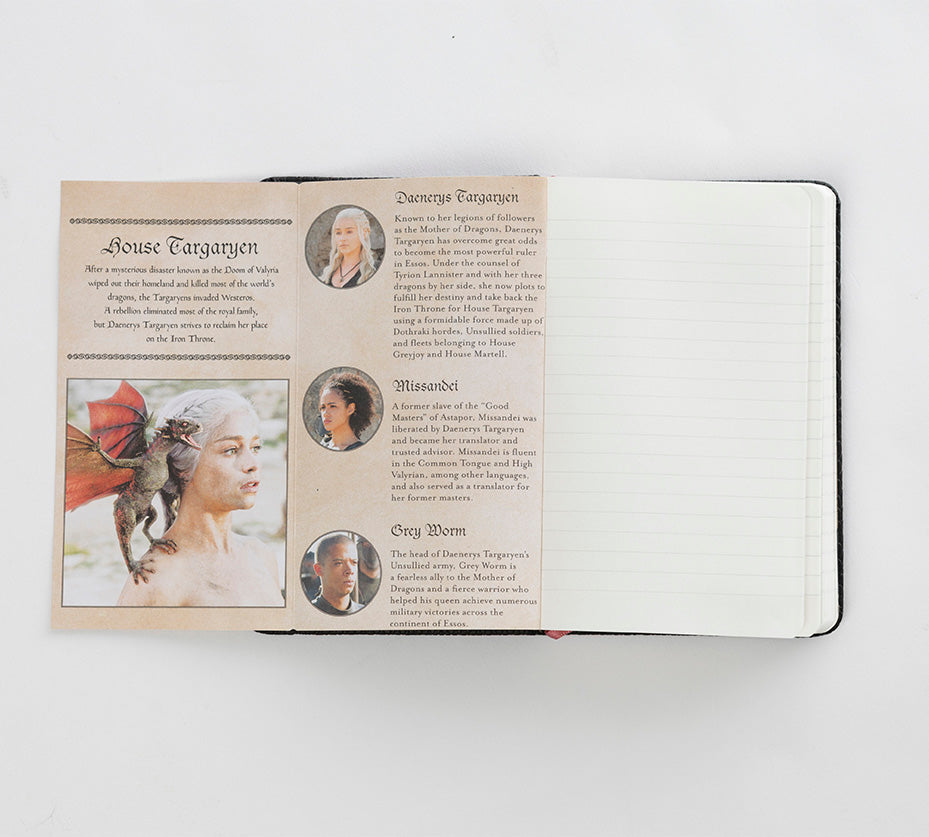 Game of Thrones: House Targaryen Ruled Pocket Journal inside page 4