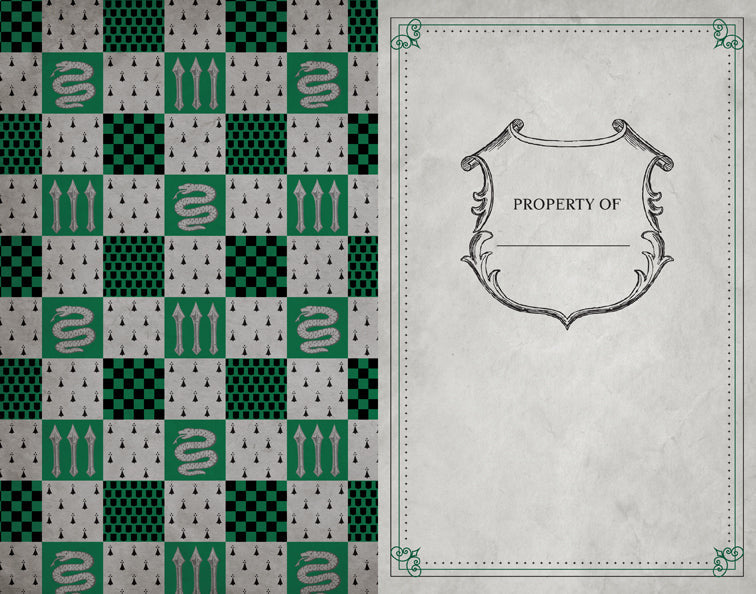 Harry Potter: Slytherin Ruled Notebook inside page 1