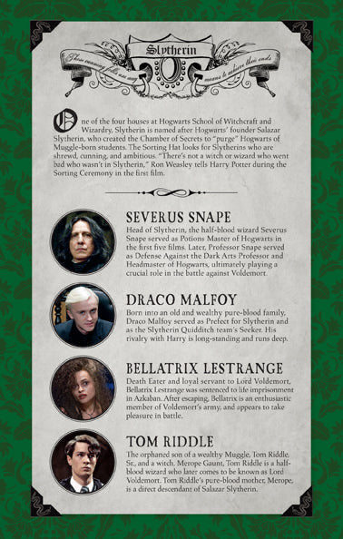Harry Potter: Slytherin Ruled Notebook inside page 2