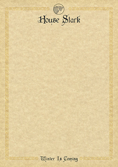 Game of Thrones: House Stark: Desktop Stationery Set (With Pen) inside page 3