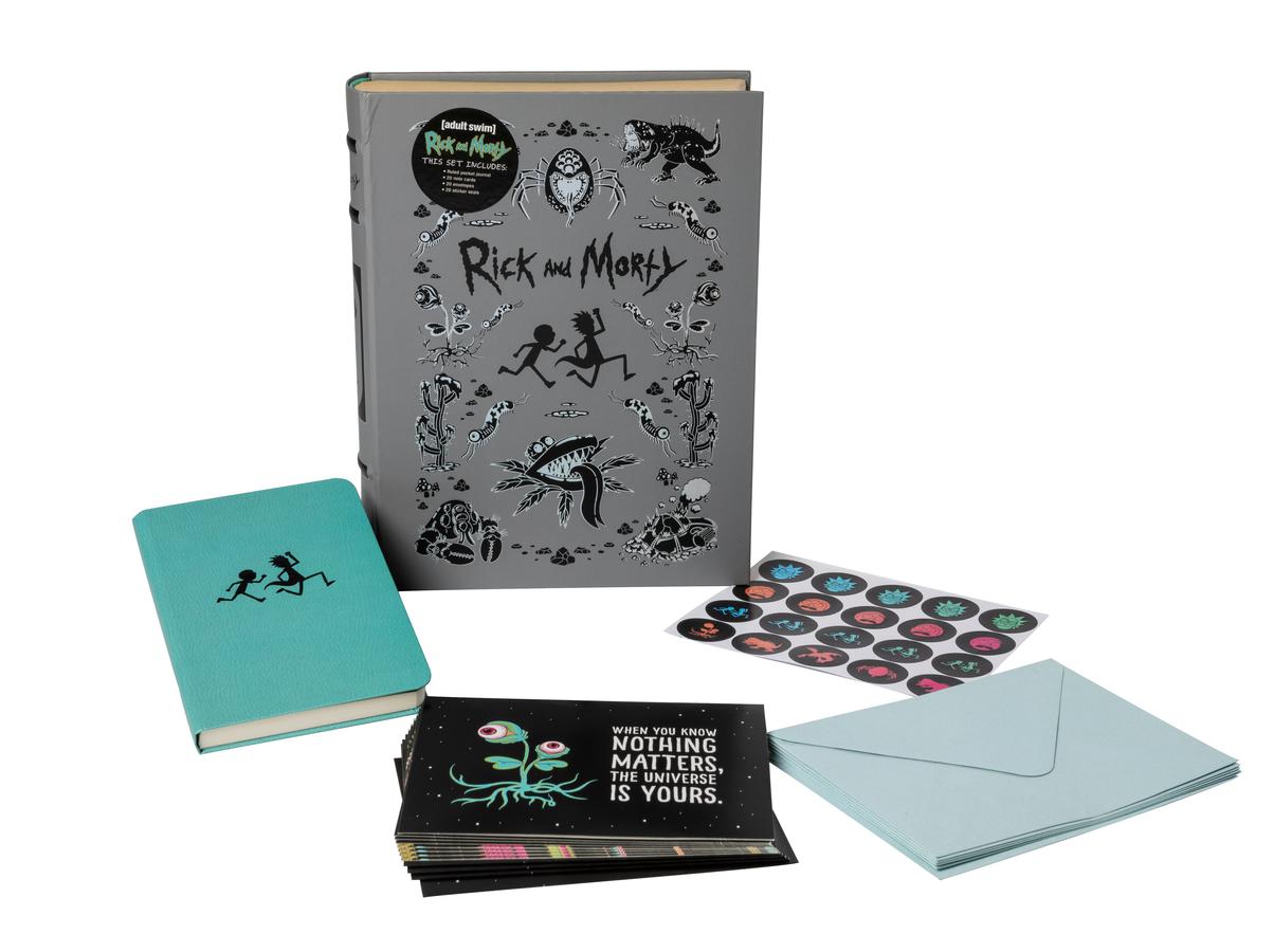 Rick and Morty Deluxe Note Card Set (With Keepsake Book Box)-Film/ television/ radio and performing arts-買書書 BuyBookBook