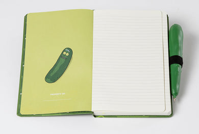 Rick and Morty: Pickle Rick Hardcover Ruled Journal With Pen inside page 1