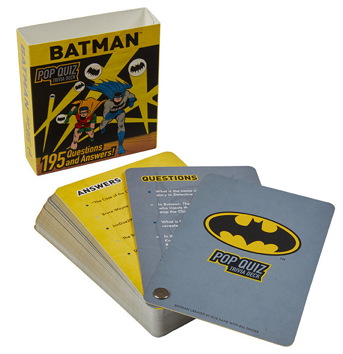 DC Comics: Batman Pop Quiz Trivia Deck inside page 4