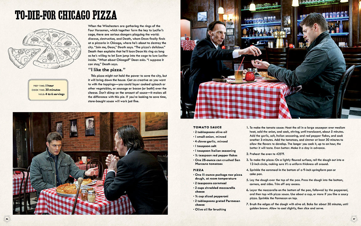 Supernatural: The Official Cookbook inside page 4