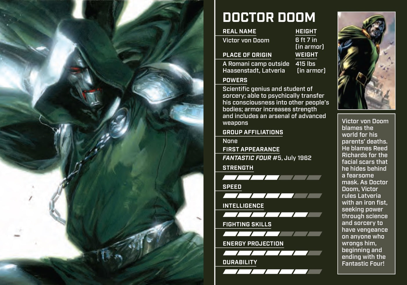 Marvel Comics: Mini Book of Villains inside page 1