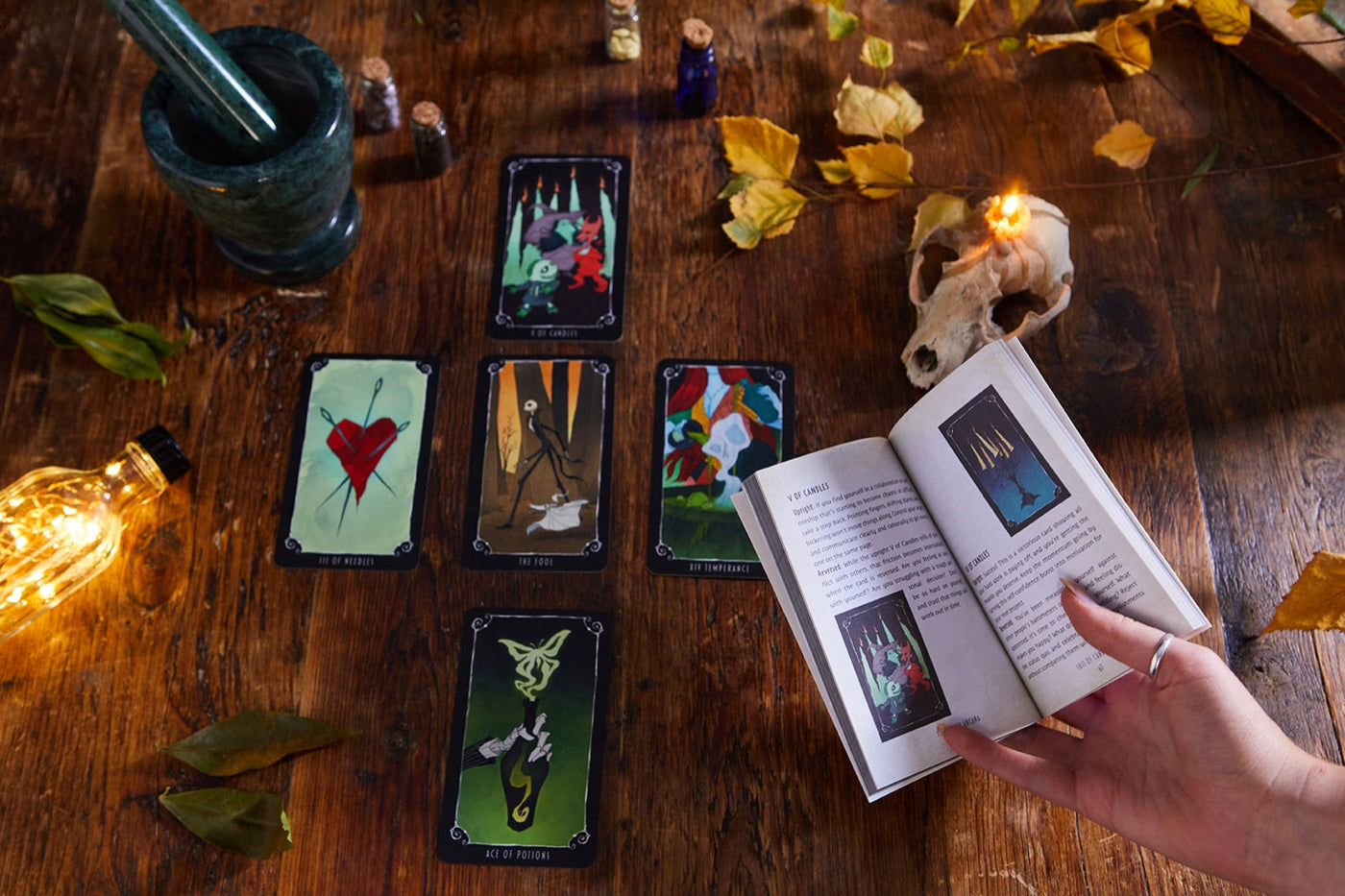 The Nightmare Before Christmas Tarot Deck and Guidebook inside page 3