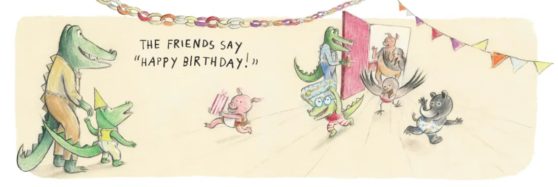What Does Little Crocodile Say At the Birthday Party? CA - Hardback