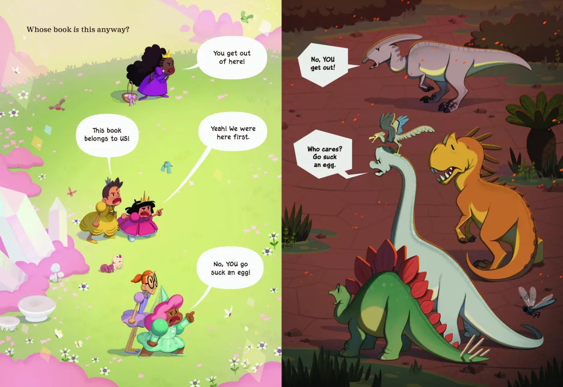 Princesses Versus Dinosaurs CA - Paperback / softback