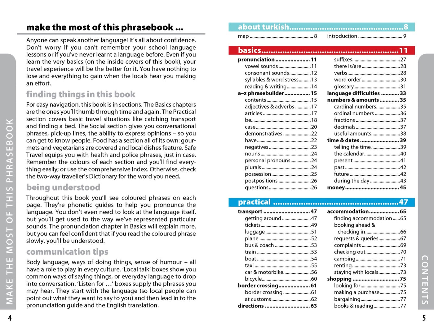Lonely Planet Turkish Phrasebook & Dictionary inside page 1