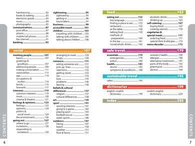 Lonely Planet Swahili Phrasebook & Dictionary inside page 2