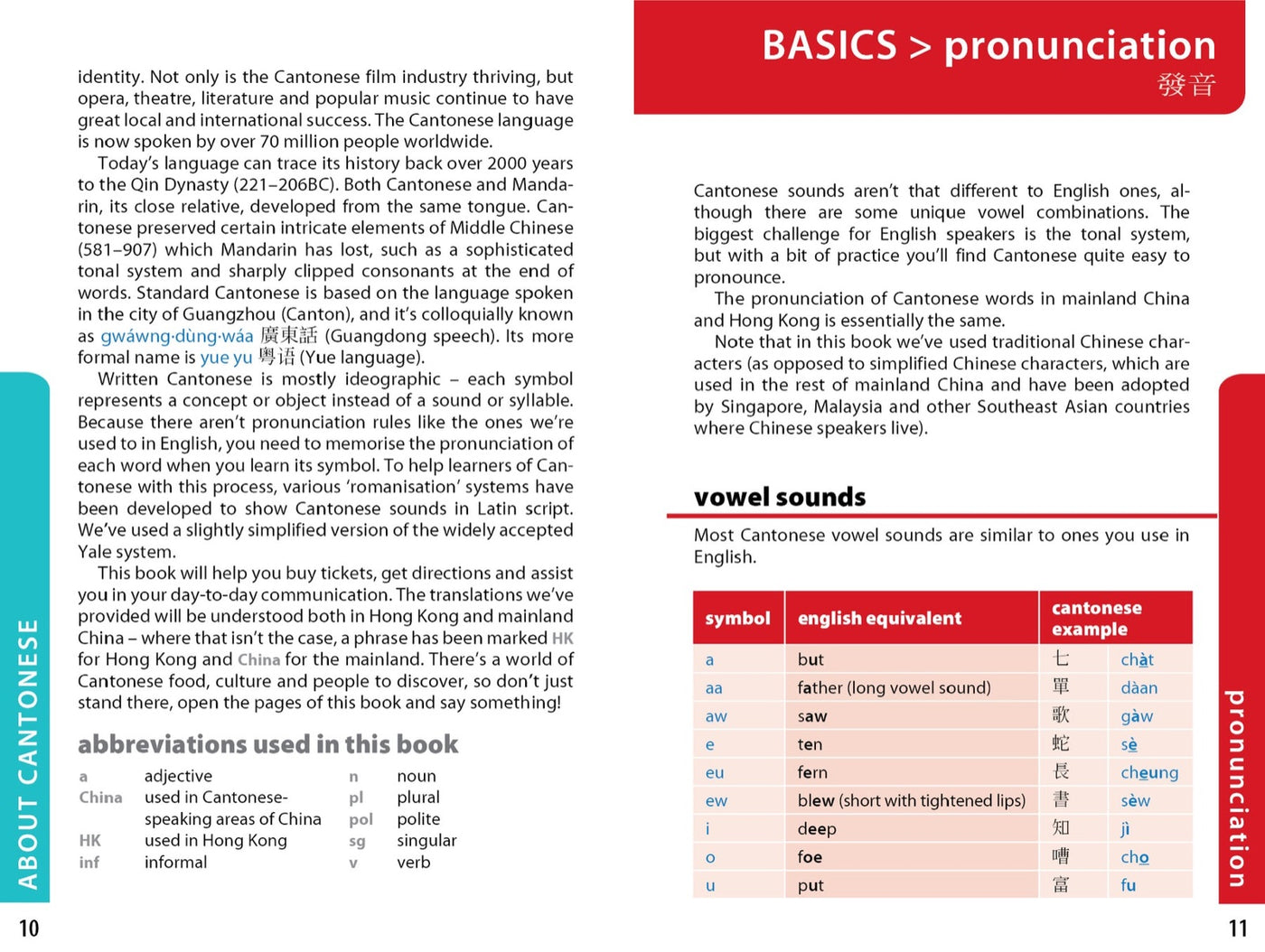 Lonely Planet Cantonese Phrasebook & Dictionary inside page 4