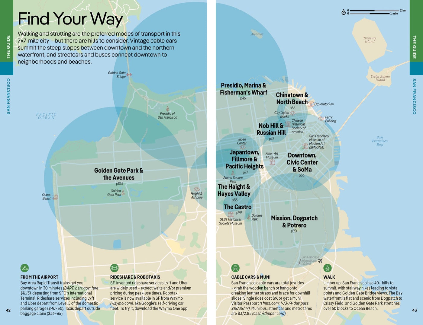 Lonely Planet San Francisco & Northern California inside page 10