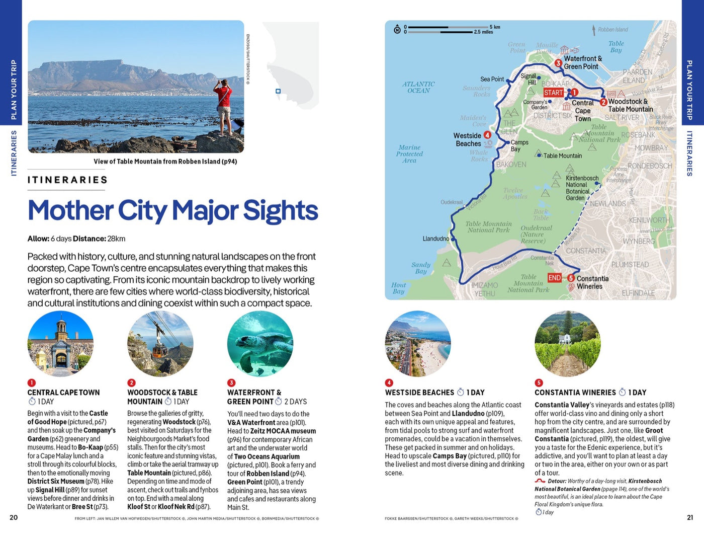Lonely Planet Cape Town & the Garden Route inside page 5