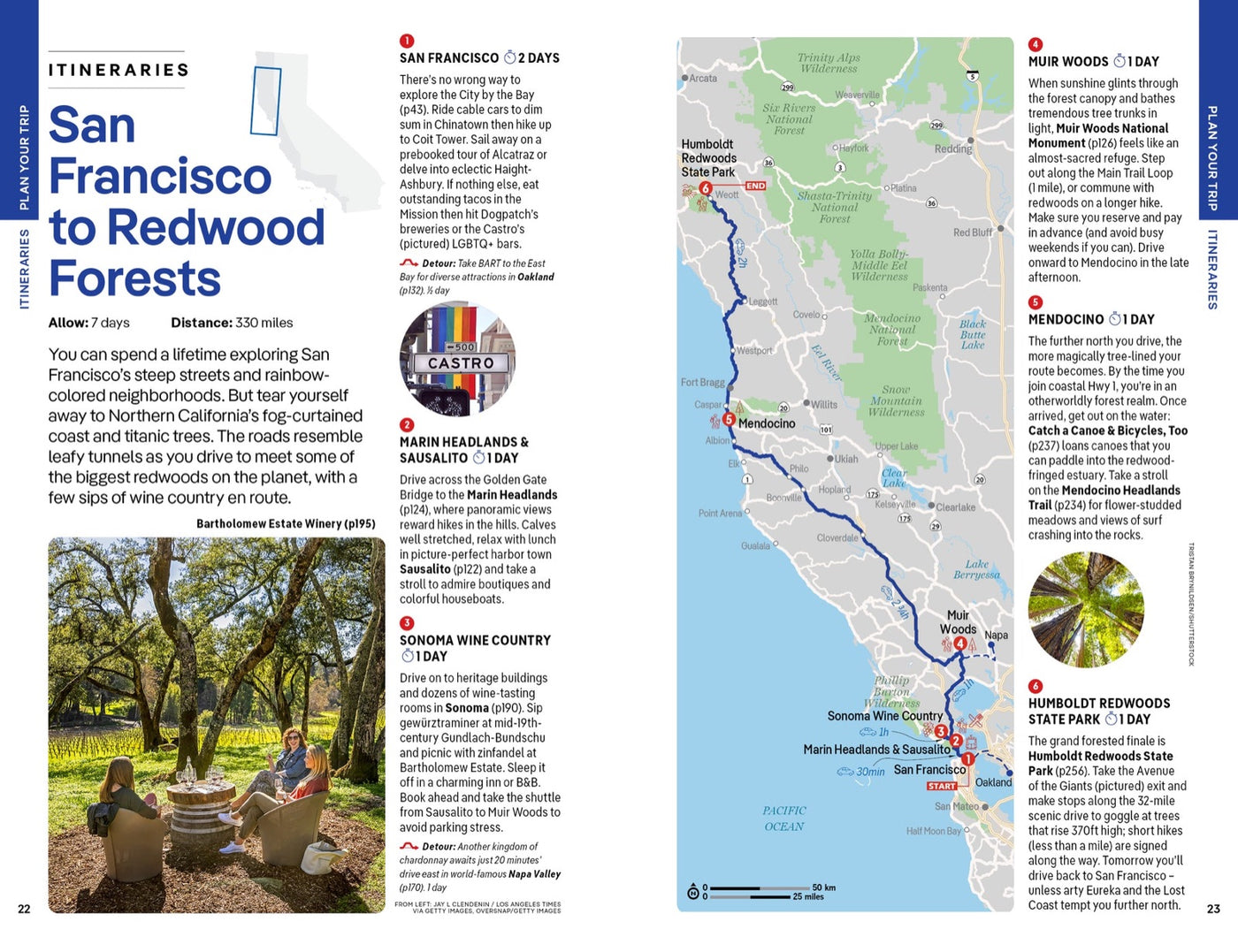 Lonely Planet Coastal California inside page 4