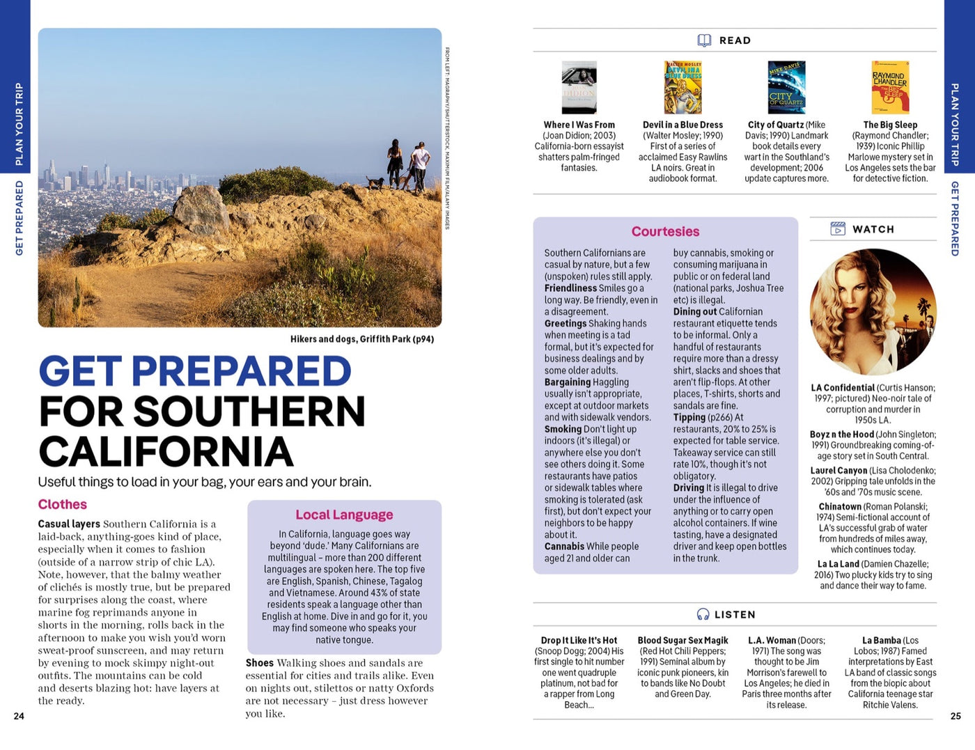 Lonely Planet Los Angeles & Southern California inside page 6